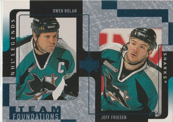 NHL 2000-01 Upper Deck Legends - No 113 - Jeff Friesen / Owen Nolan