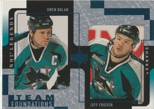 NHL 2000-01 Upper Deck Legends - No 113 - Jeff Friesen / Owen Nolan