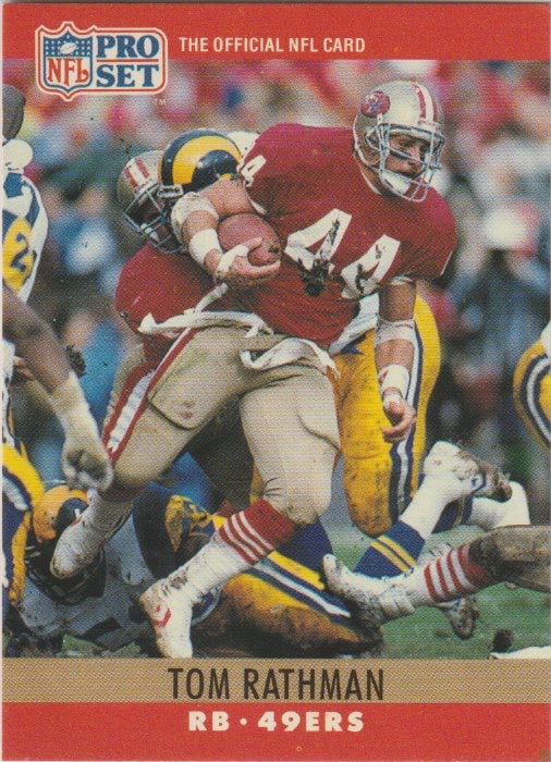 NFL 1990 ProSet - No 294 - Tom Rathman