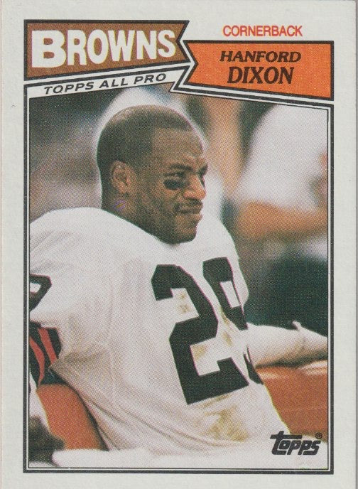NFL 1987 Topps - No 93 - Hanford Dixon