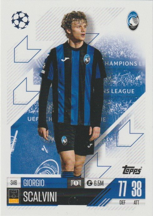 Soccer 2024-25 Match Attax UEFA Champions League - No 346 - Giorgio Scalvini