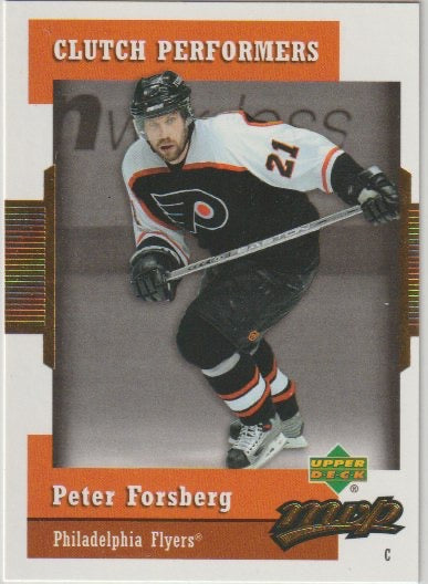 NHL 2006-07 Upper Deck MVP Clutch Performers - No CP2 - Peter Forsberg