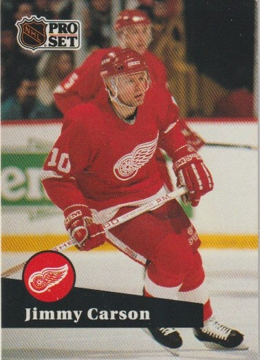 NHL 1991-92 ProSet French - No 55 - Jimmy Carson