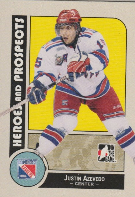 NHL 2008-09 ITG Heroes and Prospects - No 50 - Justin Azevedo