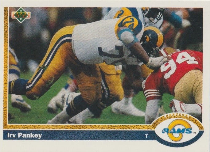 NFL 1991 Upper Deck - No 497 - Irv Pankey