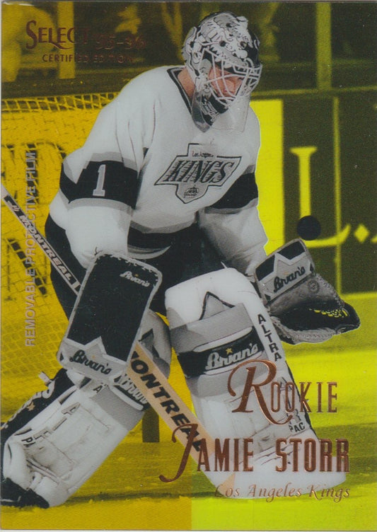NHL 1995 / 96 Select Certified Mirror Gold - No 136 - Jamie Storr