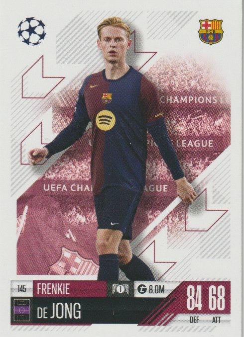 Soccer 2024-25 Match Attax UEFA Champions League - No 145 - Frenkie de Jong