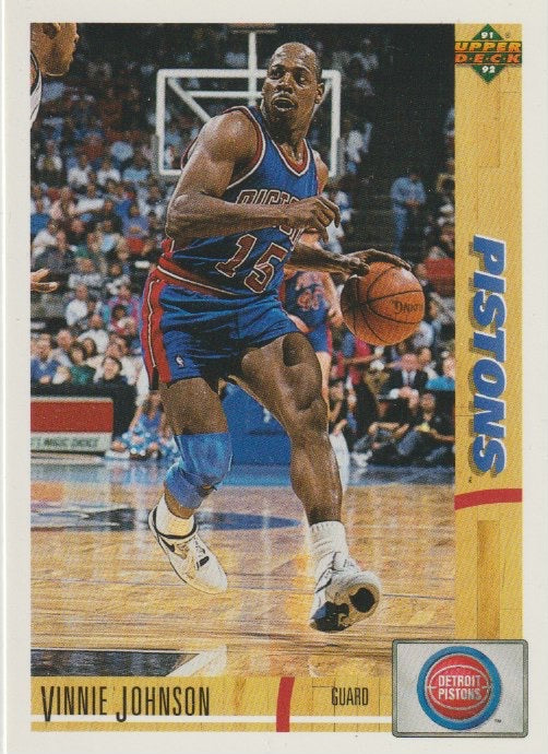 NBA 1991-92 Upper Deck - No 132 - Vinnie Johnson