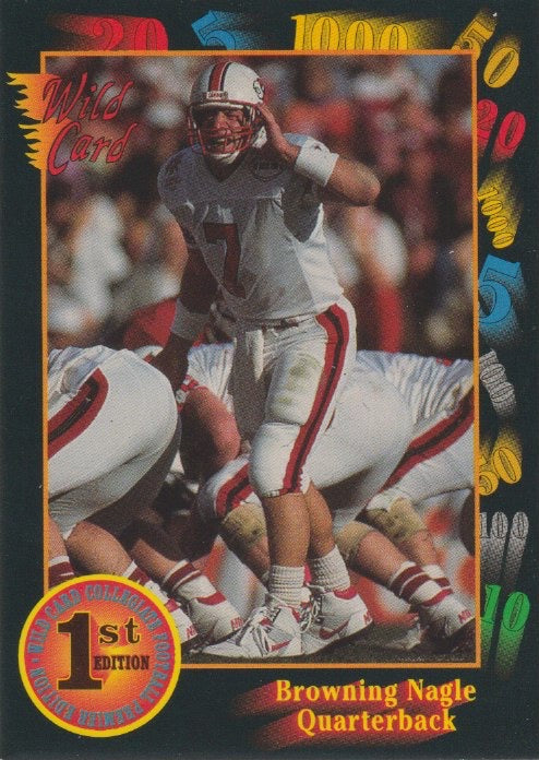 NFL 1991 Wild Card Draft - No 64 - Browning Nagle