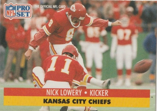 NFL 1991 ProSet - No 184 - Nick Lowery