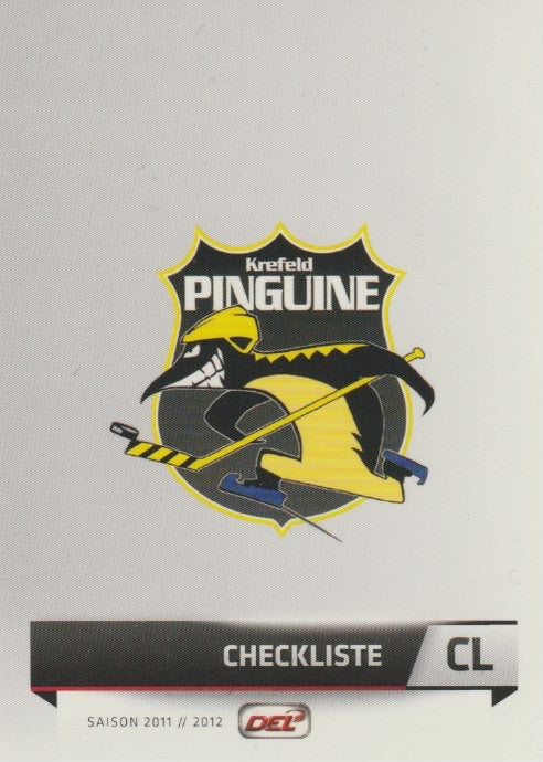 DEL 2011 / 12 CityPress - No 411 - Checkliste Krefeld Pinguine