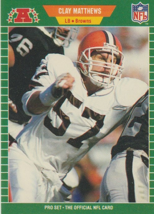 NFL 1989 ProSet - No 80 - Clay Matthews
