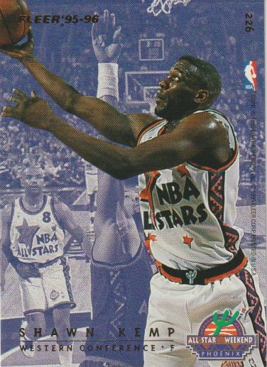 NBA 1995-96 Fleer European - No 226 - Scottie Pippen / Shawn Kemp