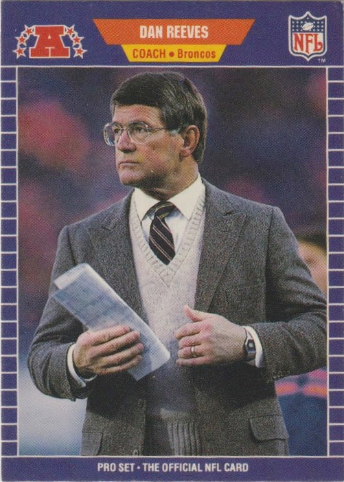 NFL 1989 ProSet - No 114 - Dan Reeves