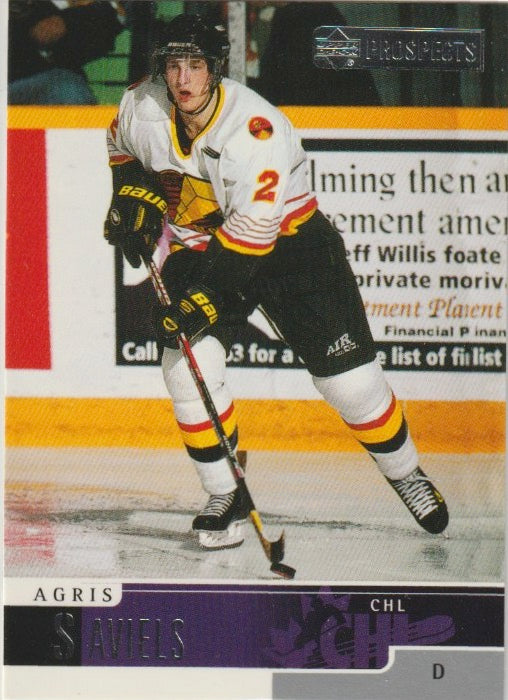 NHL 1999-00 UD Prospects - No 16 - Agris Saviels