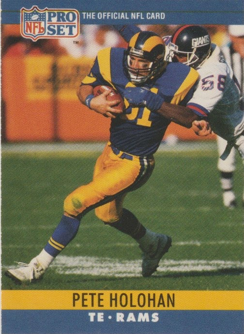 NFL 1990 ProSet - No 168 - Pete Holohan
