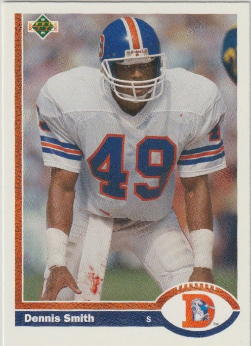 NFL 1991 Upper Deck - No 498 - Dennis Smith