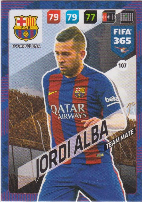Fussball 2018 Panini FIFA 365 Adrenalyn XL - No 107 - Jordi Alba