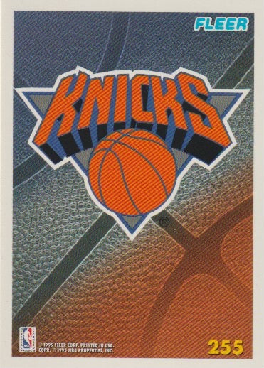 NBA 1994-95 Fleer European - No 255 - Team Logo New York Knicks