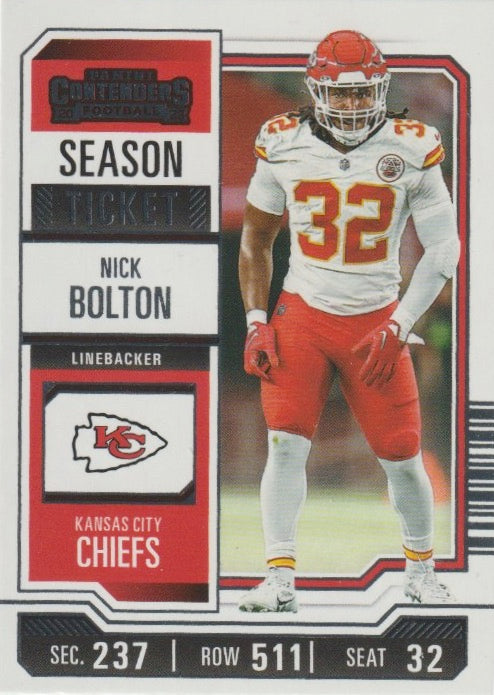 NFL 2023 Panini Contenders - No 50 - Nick Bolton