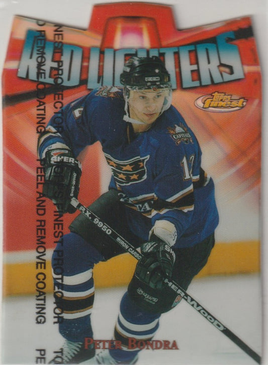 NHL 1998-99 Finest Red Lighters Refractors - No R5 - Peter Bondra