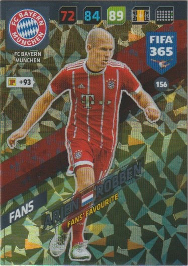 Fussball 2018 Panini FIFA 365 Adrenalyn XL - No 156 - Arjen Robben