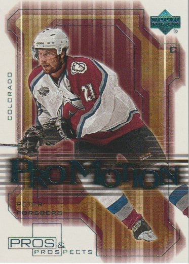 NHL 2000-01 Upper Deck Pros and Prospects ProMotion - No PM3 - Peter Forsberg