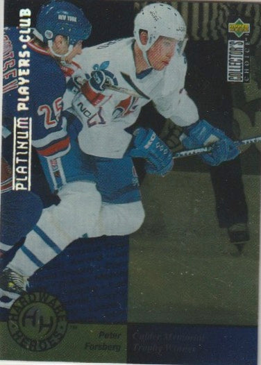 NHL 1995 / 96 Collector's Choice Player's Club Platinum - No 391 - Peter Forsberg