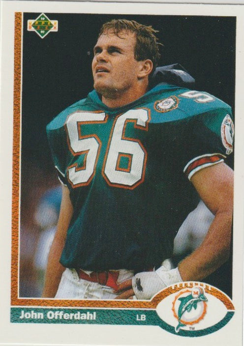 NFL 1991 Upper Deck - No 293 - John Offerdahl