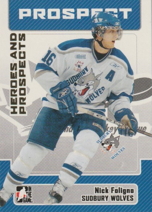 NHL 2006-07 ITG Heroes and Prospects - No 115 - Nick Foligno