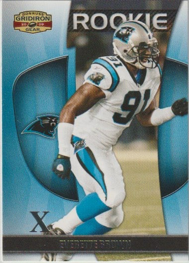 NFL 2009 Donruss Gridiron Gear Silver X's - No 146 - Everette Brown