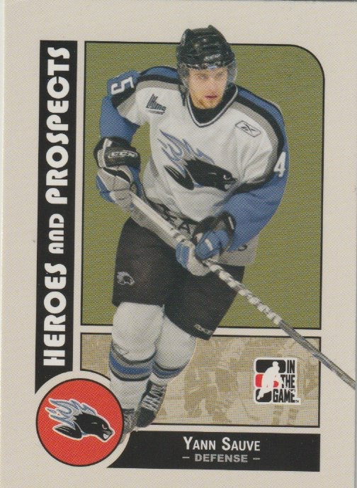 NHL 2008-09 ITG Heroes and Prospects - No 100 - Yann Sauve