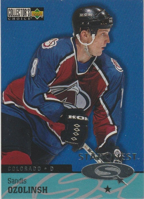NHL 1997 / 98 Collector's Choice Star Quest - No SQ38 - Sandis Ozolinsh