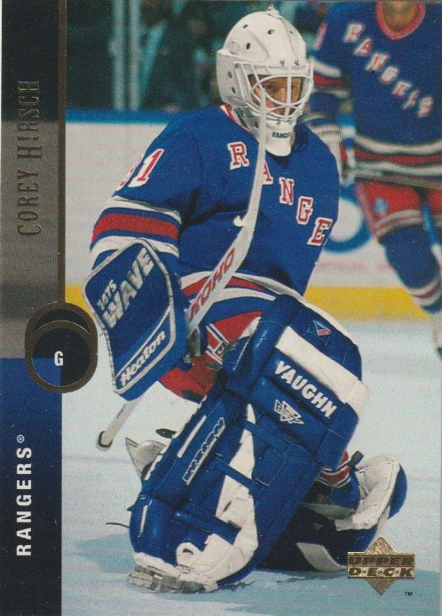 NHL 1994 / 95 Upper Deck - No 218 - Corey Hirsch