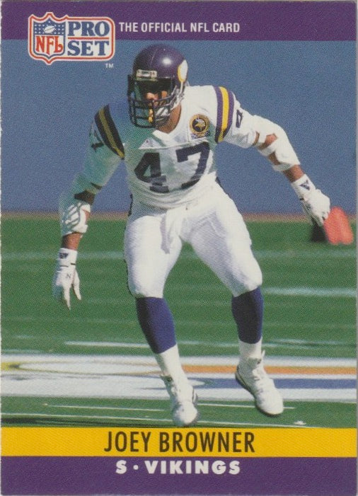NFL 1990 ProSet - No 186 - Joey Browner