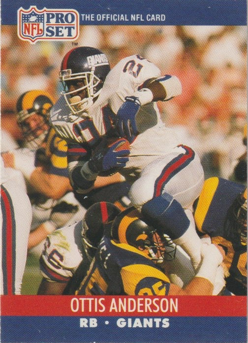 NFL 1990 ProSet - No 571 - Ottis Anderson
