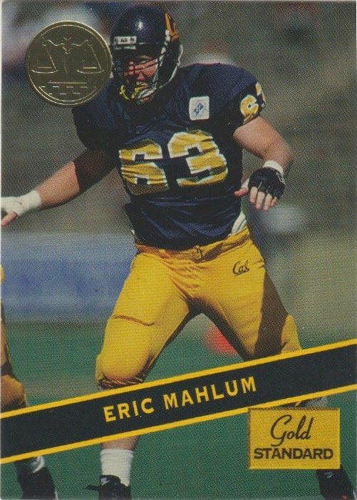 NFL 1994 Signature Rookies Gold Standard - No 42 - Eric Mahlum