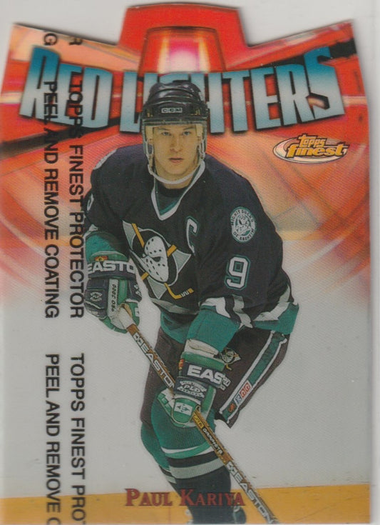NHL 1998-99 Finest Red Lighters Refractors - No R3 - Paul Kariya