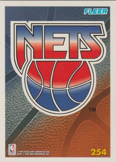 NBA 1994-95 Fleer European - No 254 - Team Logo New Jersey Nets