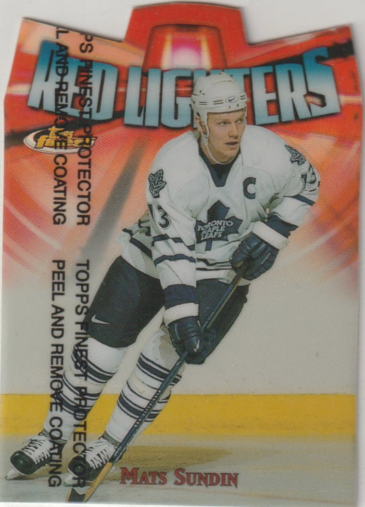 NHL 1998-99 Finest Red Lighters Refractors - No R19 - Mats Sundin