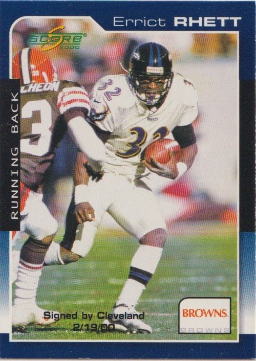 NFL 2000 Score - No 42 - Errict Rhett