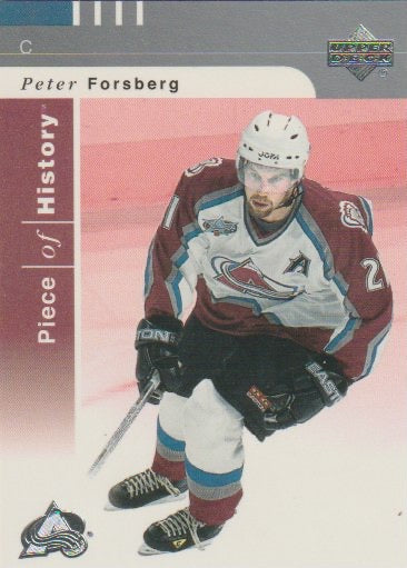 NHL 2002-03 UD Piece of History - No 27 - Peter Forsberg