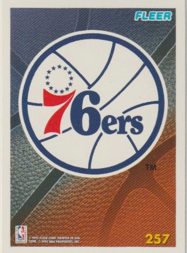 NBA 1994-95 Fleer European - No 257 - Team Logo Philadelphia 76ers