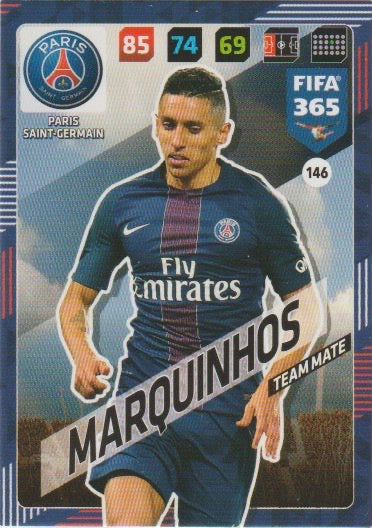 Soccer 2018 Panini FIFA 365 Adrenalyn XL - No 146 - Marquinhos