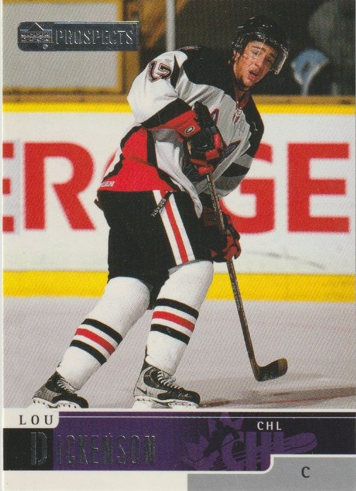 NHL 1999-00 UD Prospects - No 25 - Lou Dickenson