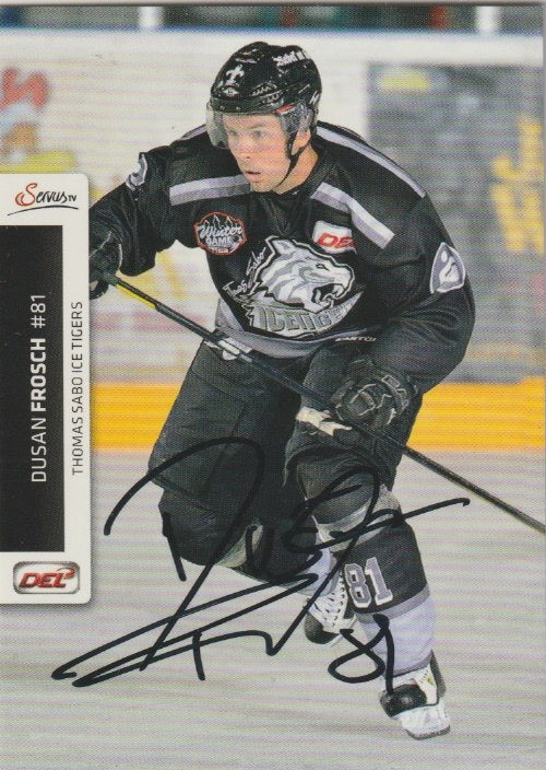 DEL 2012-13 CityPress - No 261 - Dusan Frosch - Autogramm