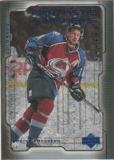 NHL 1999-00 Upper Deck Fantastic Finishers - No FF10 - Peter Forsberg