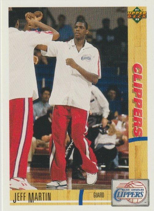 NBA 1991-92 Upper Deck - No 162 - Jeff Martin