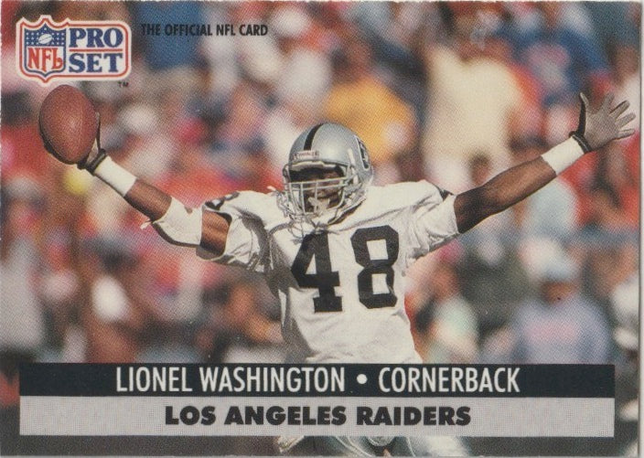 NFL 1991 ProSet - No 196 - Lionel Washington