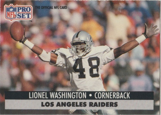NFL 1991 ProSet - No 196 - Lionel Washington